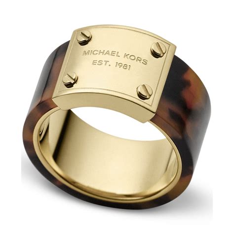 michael kors plaque ring|Precious Metal.